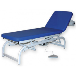 KING HEIGHT ADJUSTABLE EXAMINATION COUCH–BLUE