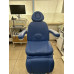 ELECTRIC BLUE CHAIR WITH 3 MOTORS-USED FOR 2 YEARS